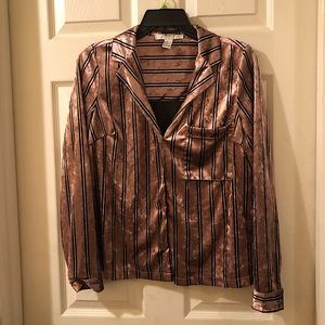 Velvet Button Down Shirt